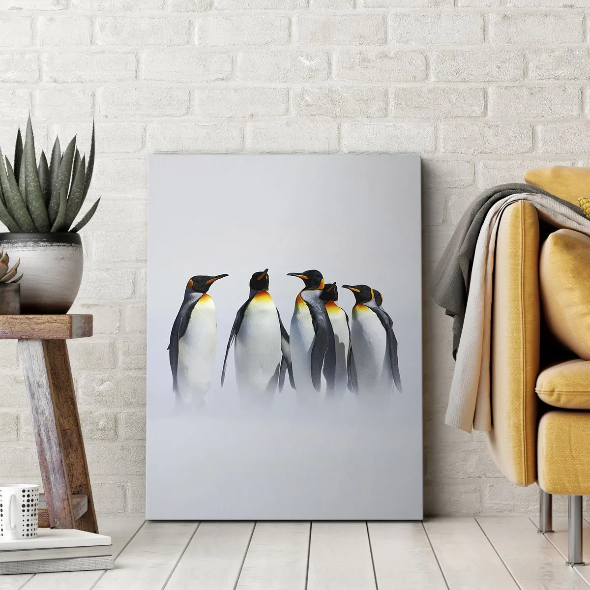 Lærredstryk - Billede på lærred - Møde i aftenkjole - 50x70 cm