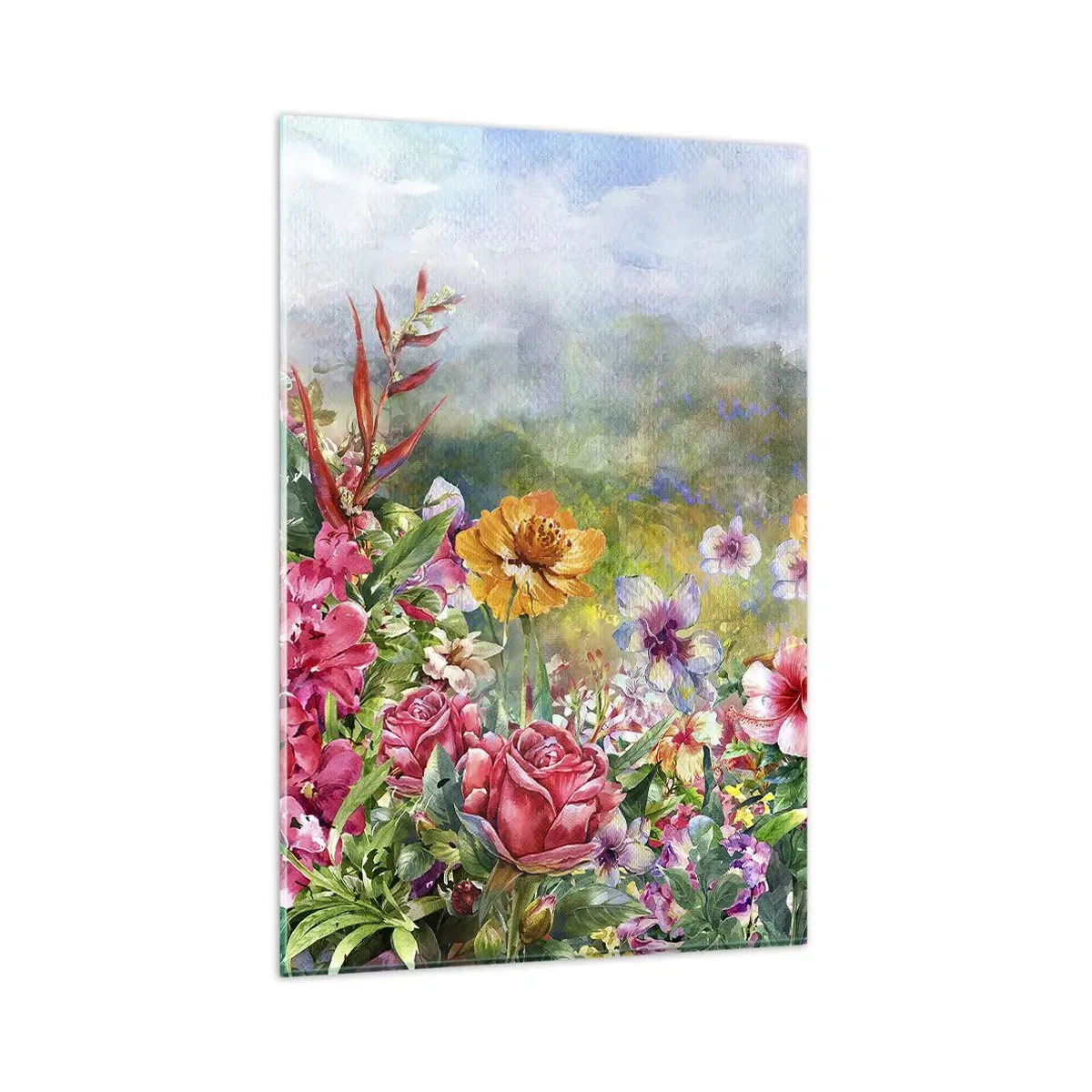 Billede på glas - En have, der er gået amok - 80x120 cm