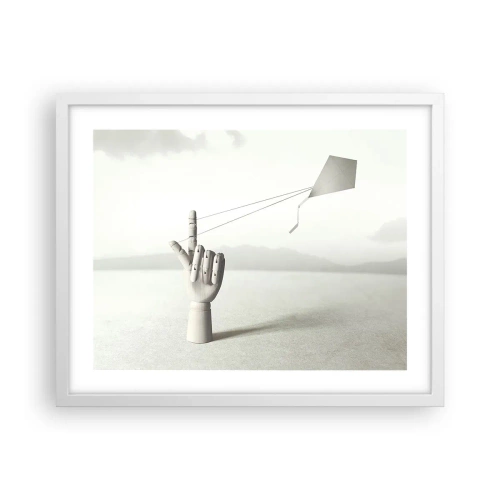Plakat i hvid ramme - Styrkeprøve - 50x40 cm