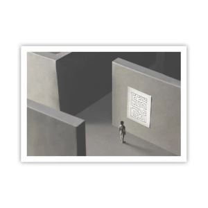 Plakat - Men hvor er jeg? - 100x70 cm