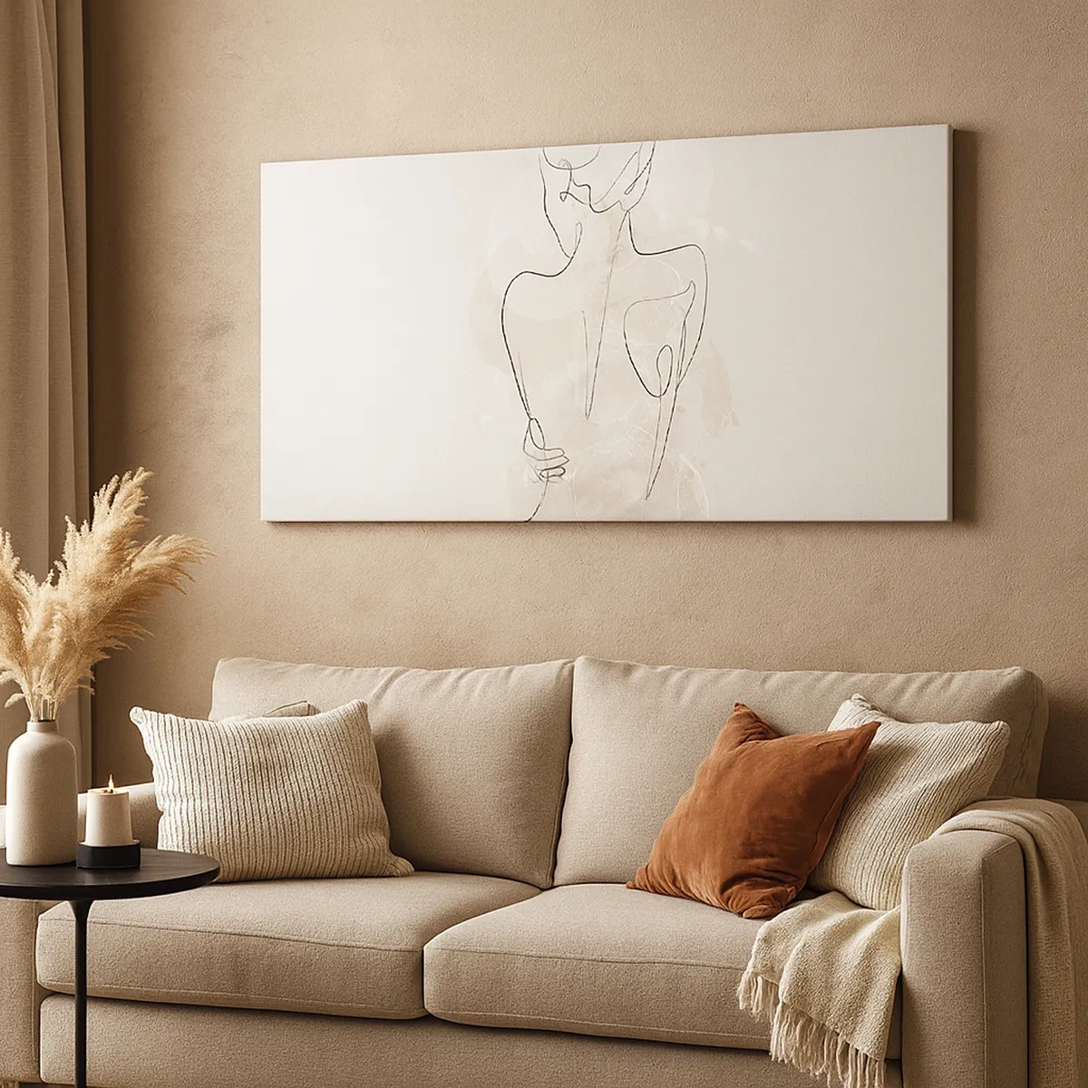 Lærredstryk - Billede på lærred - Som et følsomt instrument - 30x30 cm