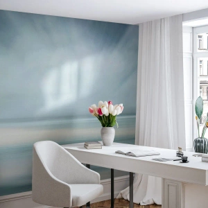 Fototapet Premium Canvas - Fred hele vejen til horisonten - Lyse, Stykke, Himmel - 450x315 cm