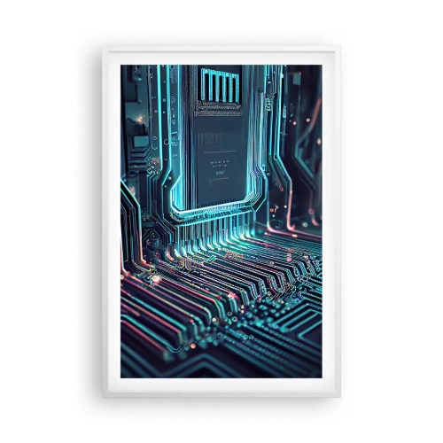 Plakat i hvid ramme - Jeg tror... - 61x91 cm