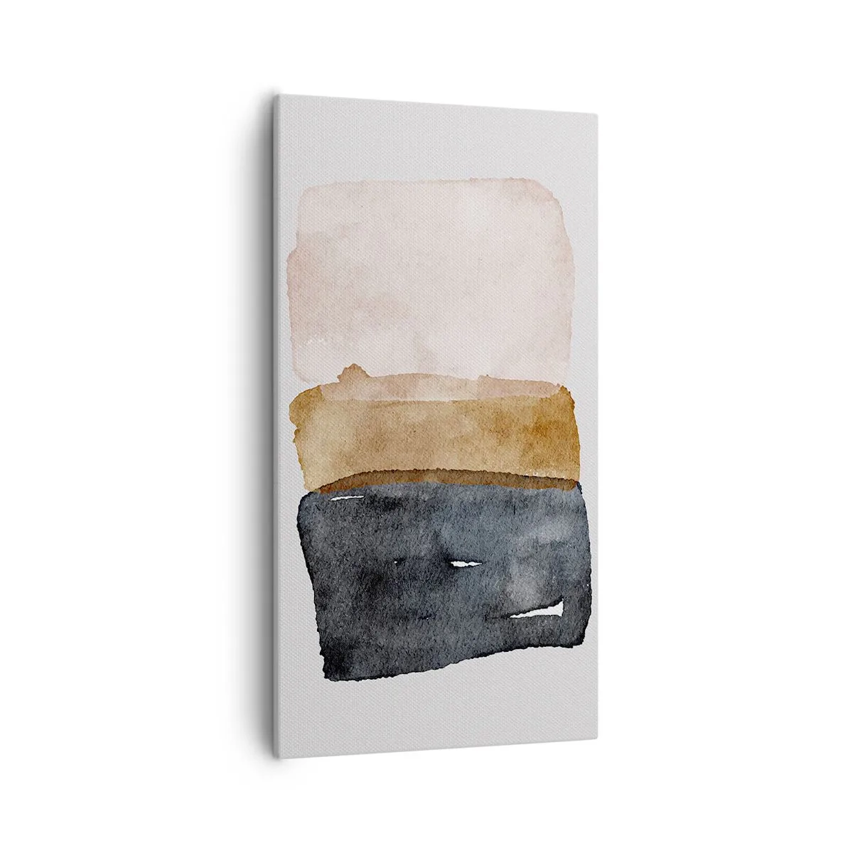 Lærredstryk - Billede på lærred - Sammensætning af jordfarver - 55x100 cm