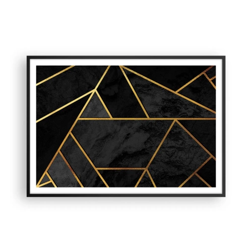 Plakat i sort ramme - Mørke og lys - 100x70 cm