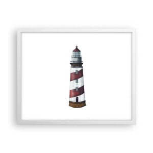 Plakat i hvid ramme - Altid på vagt - 50x40 cm