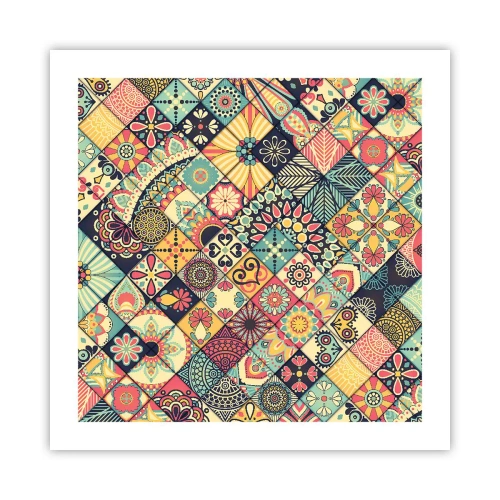 Plakat - Marokkansk stemning - 50x50 cm