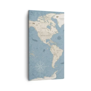 Lærredstryk - Billede på lærred - En verden inden for rækkevidde - 45x80 cm