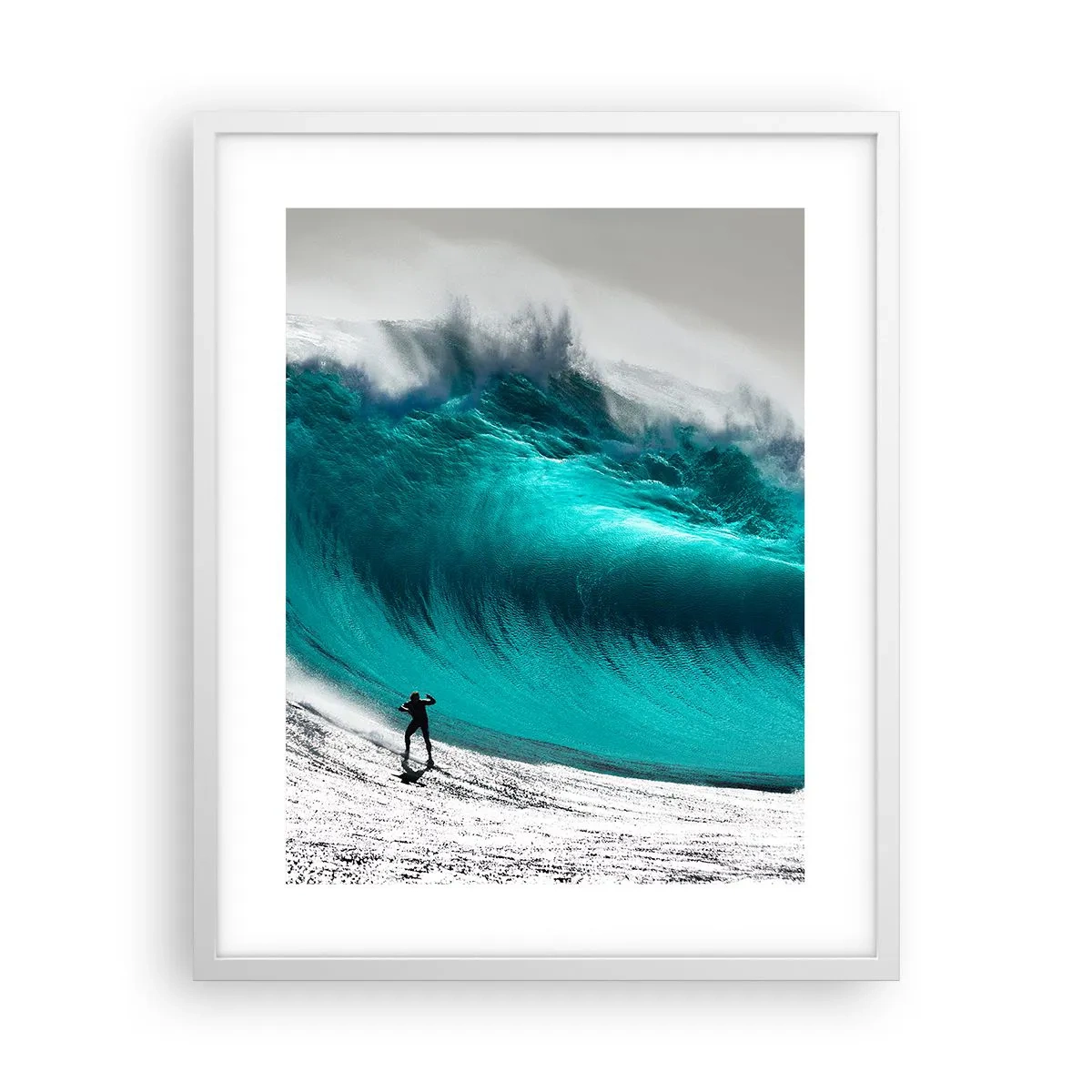 Plakat i hvid ramme - Udfordring accepteret - 40x50 cm