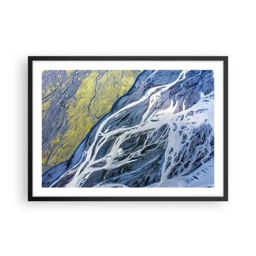 Plakat i sort ramme - Naturens hulemalerier - 70x50 cm