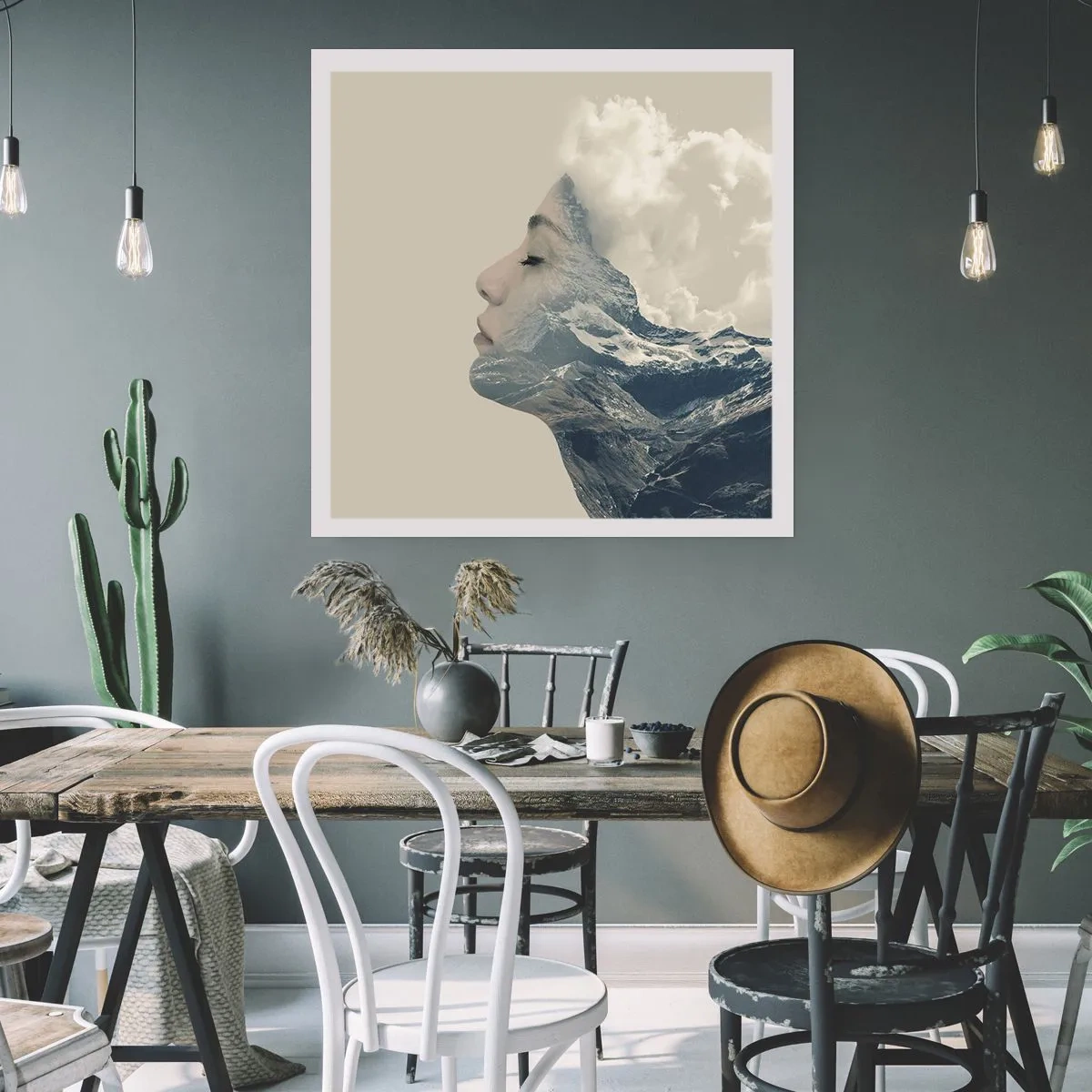 Plakat - Skønheden ved elementerne - 40x40 cm