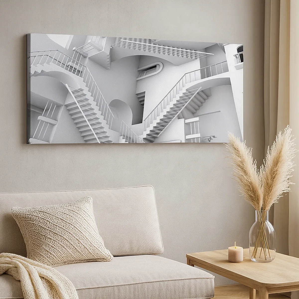 Lærredstryk - Billede på lærred - Rummets paradokser - 30x30 cm