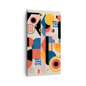 Lærredstryk - Billede på lærred - Komposition: Leg - 45x80 cm