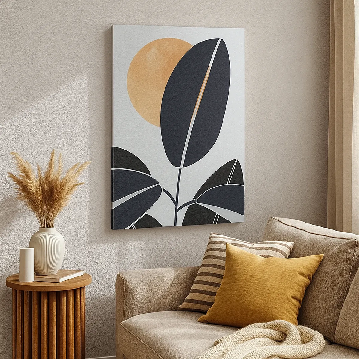 Lærredstryk - Billede på lærred - En dag med varm sommer - 50x70 cm