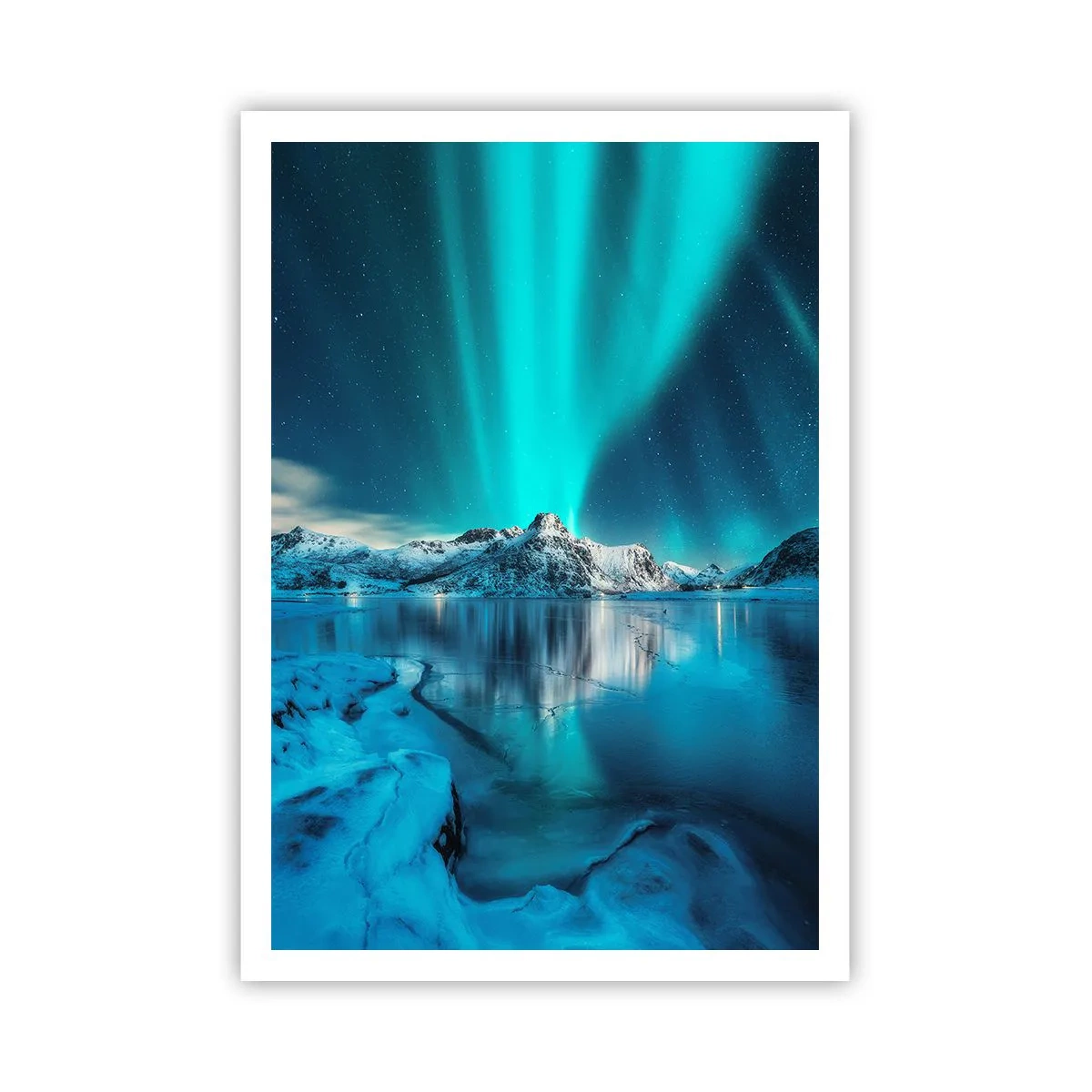 Plakat - Nat med lys - 70x100 cm