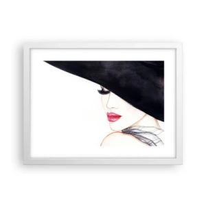 Plakat i hvid ramme - Elegance og sensualitet - 40x30 cm