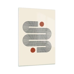 Billede på glas - Fra start til slut - 50x70 cm