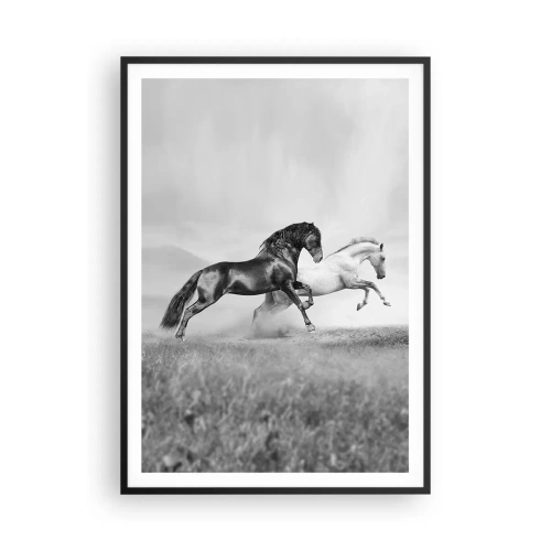 Plakat i sort ramme - Engle og dæmoner - 70x100 cm