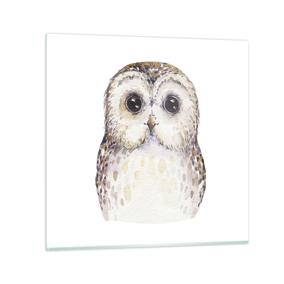 Billede på glas - Se mig i øjnene - 40x40 cm