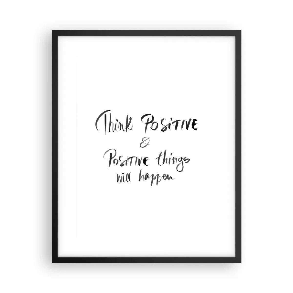 Plakat i sort ramme - Hvordan skal man leve? - 40x50 cm