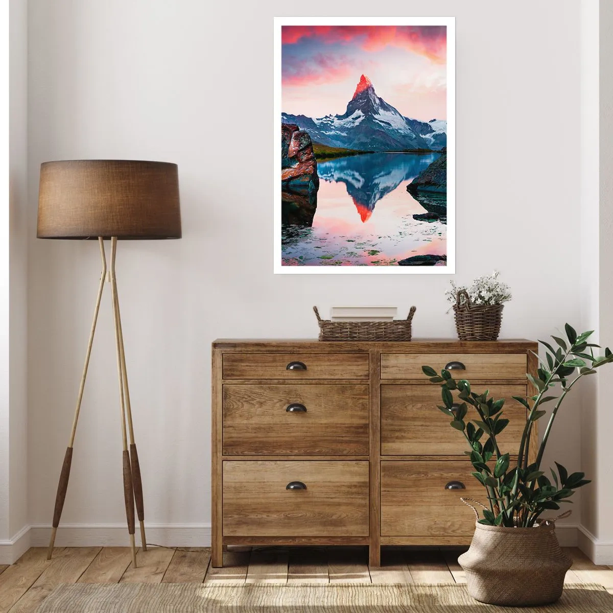 Plakat - Bjergenes hjerte er varmt - 30x40 cm