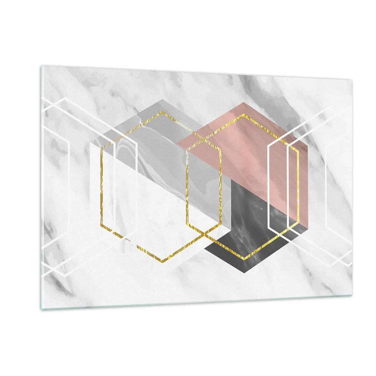 Billede på glas - Kædesammensætning - 120x80 cm