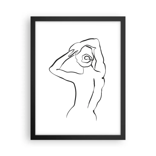 Plakat i sort ramme - Handling om morgenen - 30x40 cm