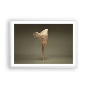 Plakat i hvid ramme - Den er ved at flyve - 70x50 cm