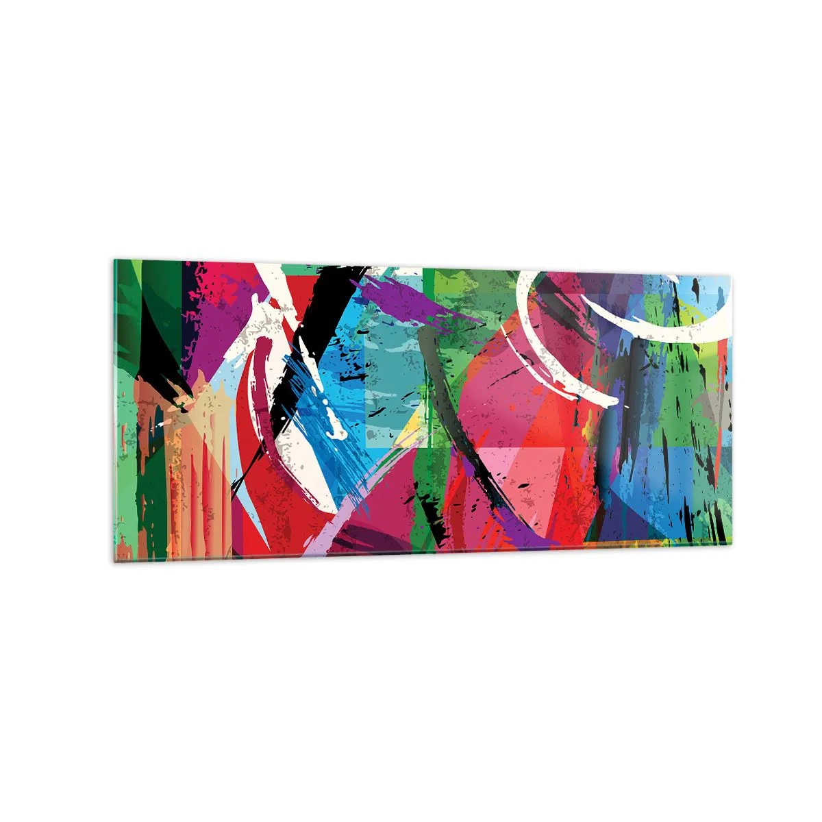 Billede på glas - Hurtig, livlig og hoppende - 120x50 cm