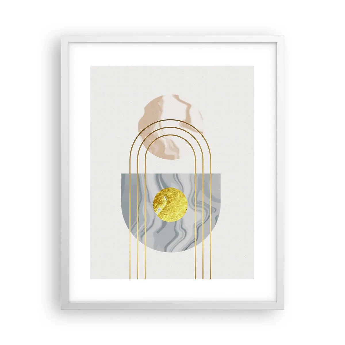 Plakat i hvid ramme - Lysstyrke og udstråling - 40x50 cm