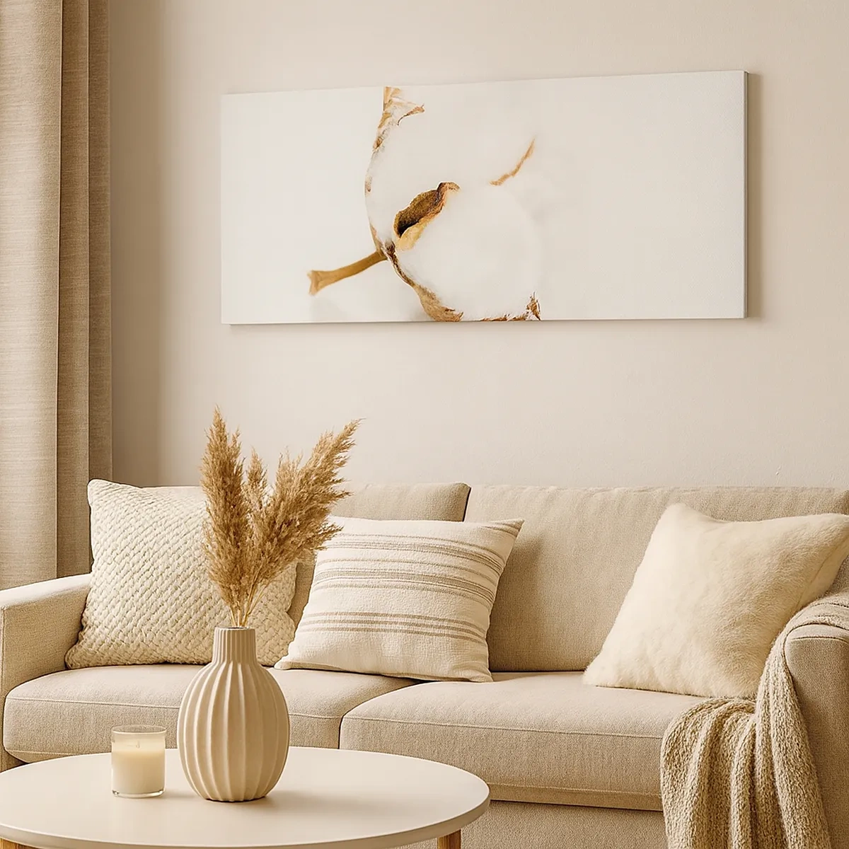 Lærredstryk - Billede på lærred - Blød af natur - 30x30 cm