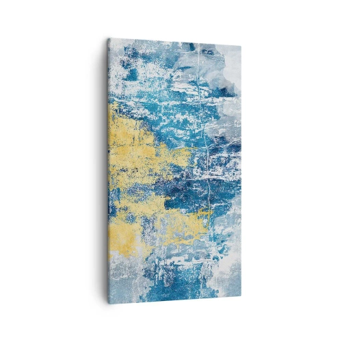 Lærredstryk - Billede på lærred - En fredfyldt abstraktion - 45x80 cm