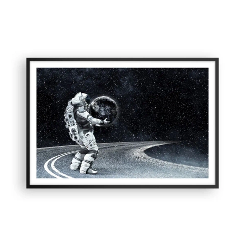 Plakat i sort ramme - På Mælkevejen - 91x61 cm