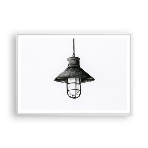 Plakat i hvid ramme - Som for mange år siden... - 100x70 cm