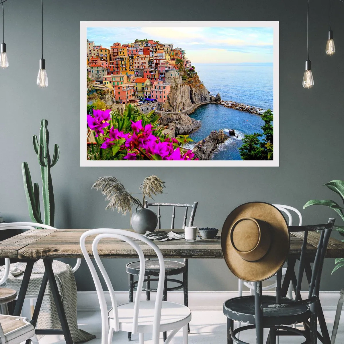 Plakat - En grinende by - 91x61 cm