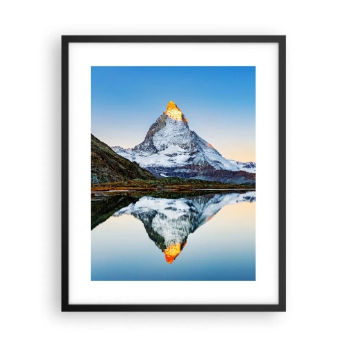 Plakat i sort ramme - To verdener - 40x50 cm