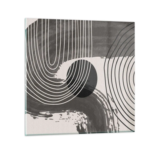 Billede på glas - Oval vinder - 30x30 cm