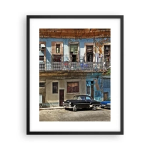Plakat i sort ramme - Havana stemning - 40x50 cm