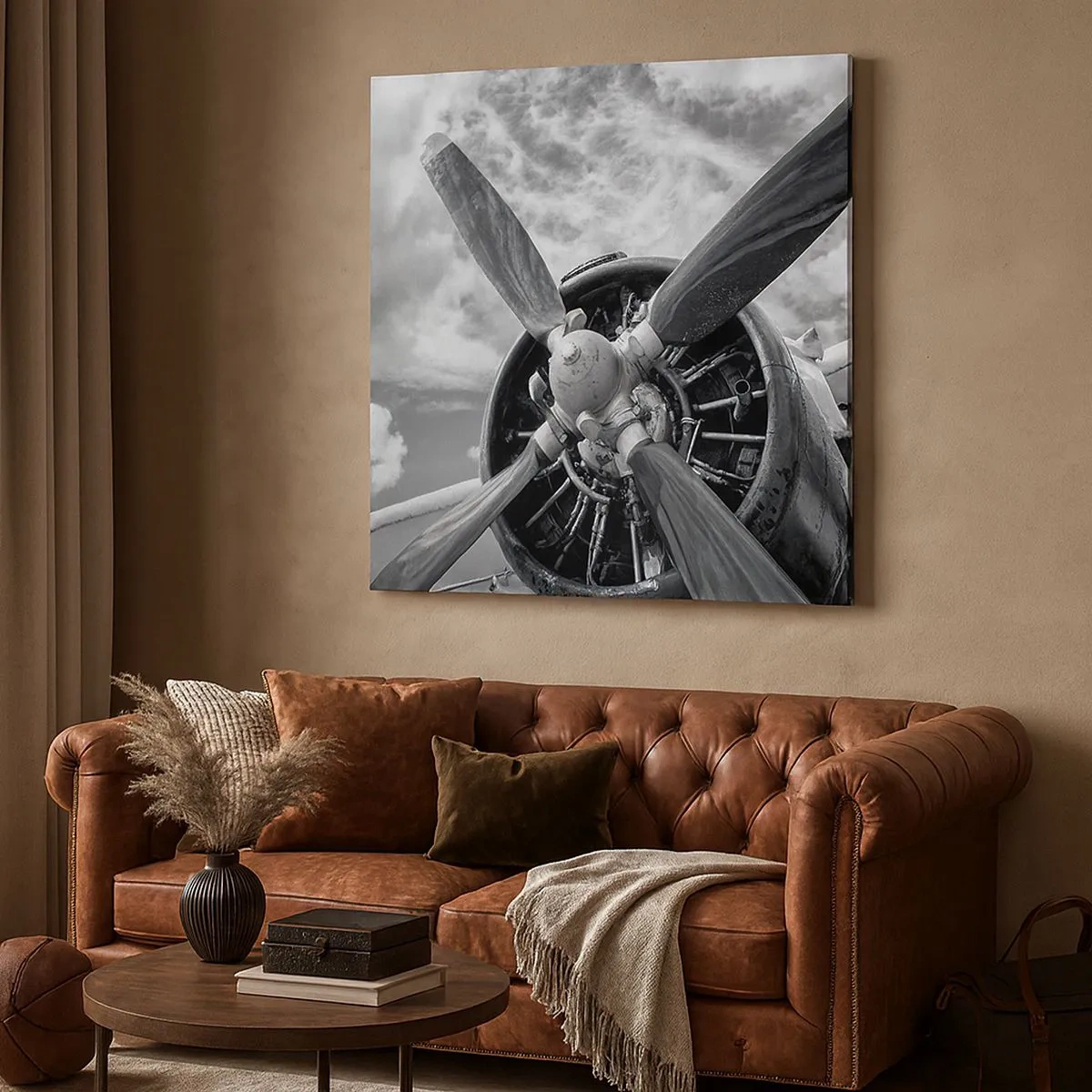 Lærredstryk - Billede på lærred - Himmelens erobrer - 30x30 cm