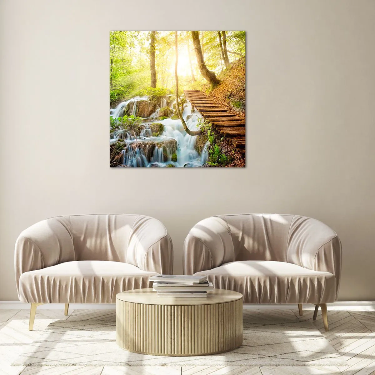 Billede på glas - Den ønskede kølighed - 70x70 cm