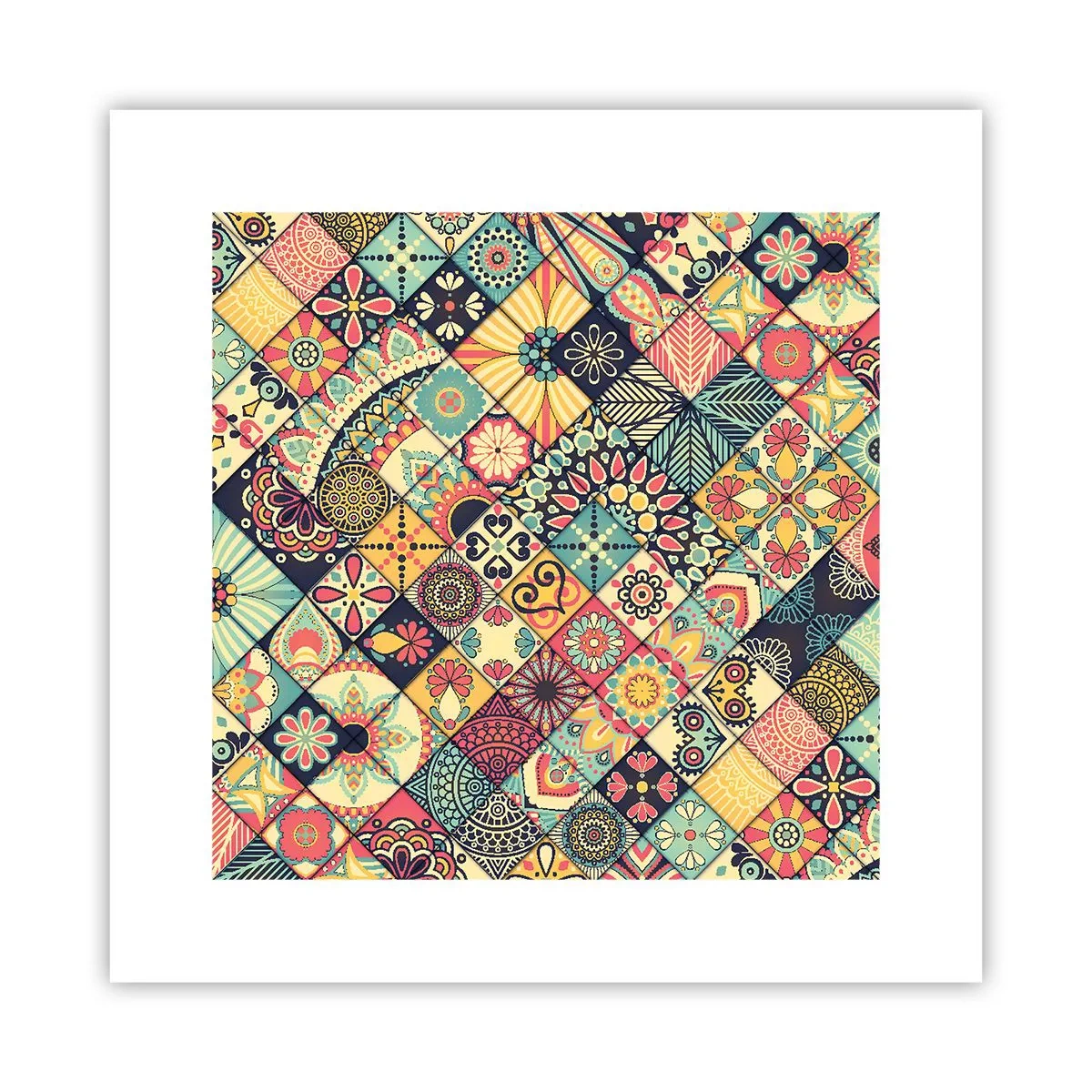 Plakat - Marokkansk stemning - 30x30 cm