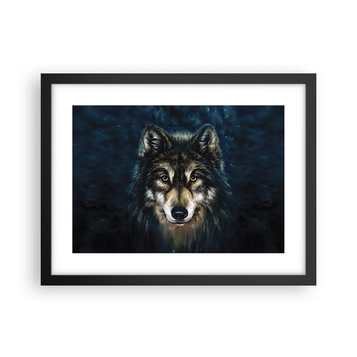 Plakat i sort ramme - Alfa? Og omega - 40x30 cm