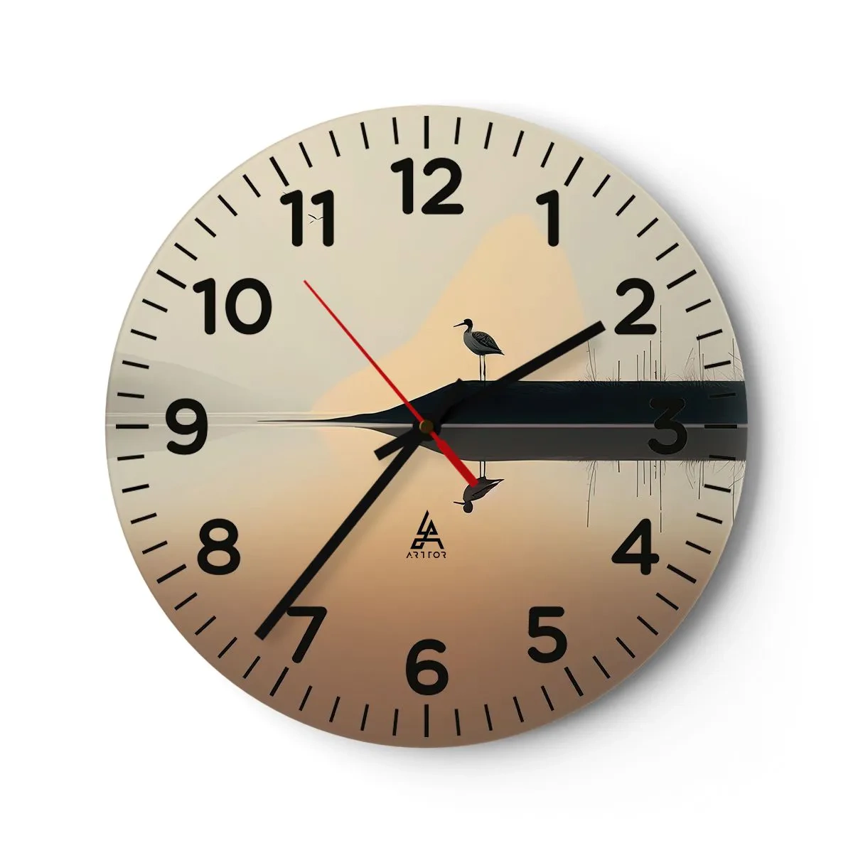 Vægur, Uret - Herre på søen - 40x40 cm