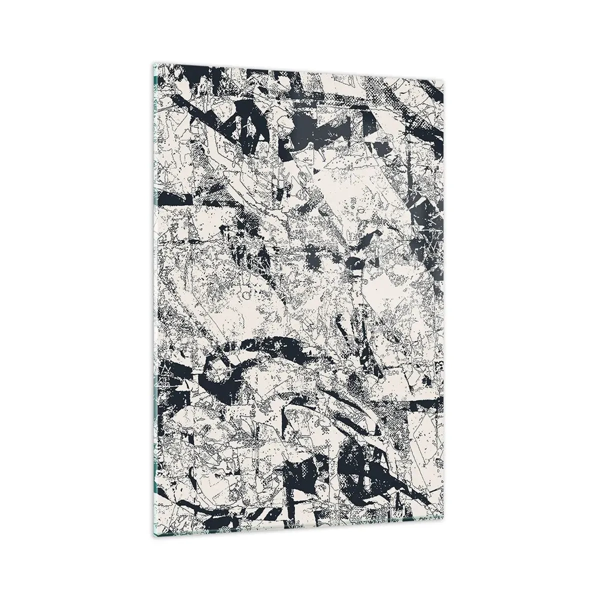 Billede på glas - Modsætningernes gennemtrængning - 80x120 cm