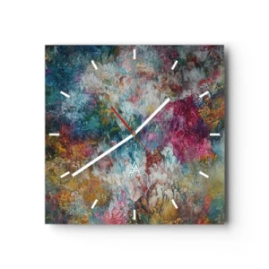 Vægur, Uret - I fuldt flor - 40x40 cm