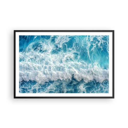 Plakat i sort ramme - Glædeligt og i spring - 91x61 cm