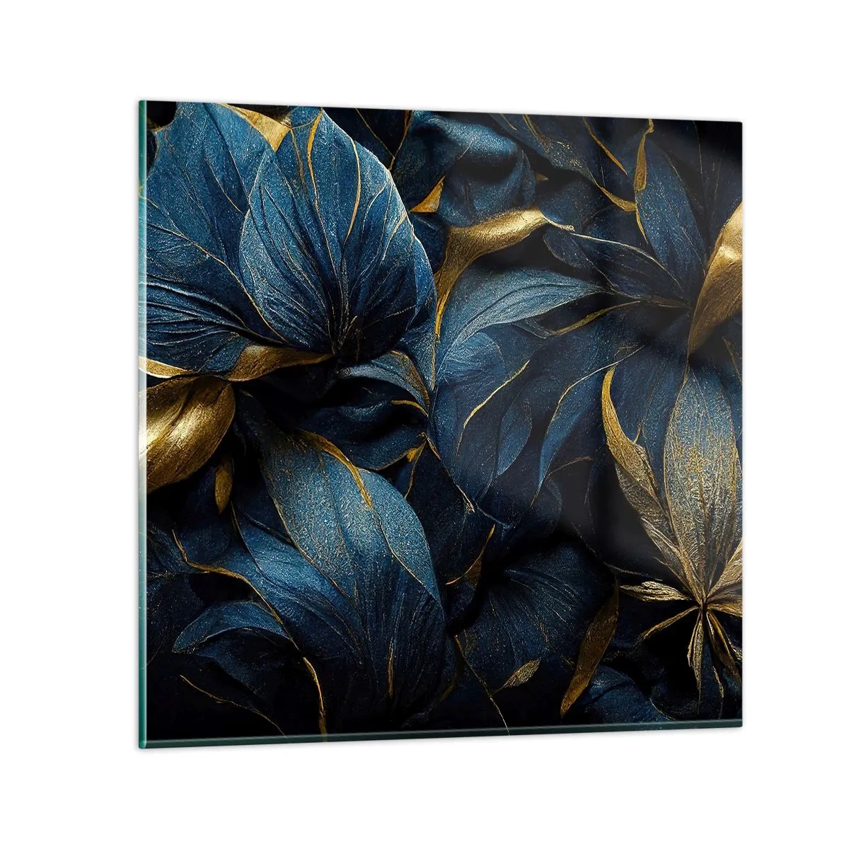 Billede på glas - Foret med guld - 60x60 cm