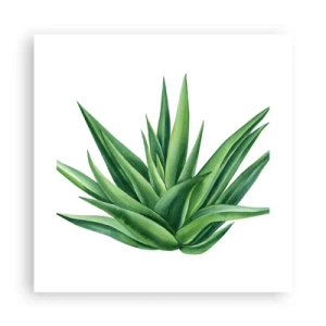 Plakat - Grøn - styrke - liv - 40x40 cm