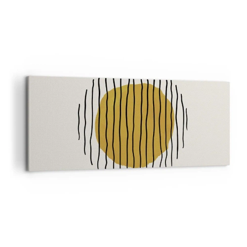 Lærredstryk - Billede på lærred - Abstraktion, der skælver af varme - 100x40 cm