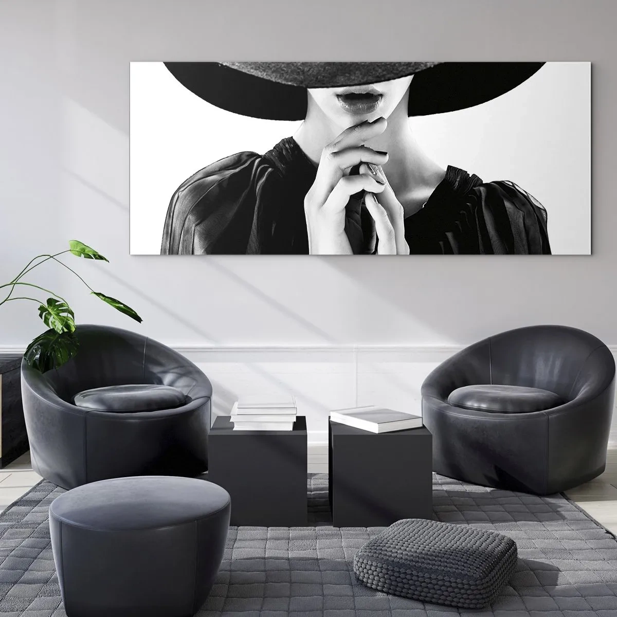 Billede på glas - Usynlig skønhed - 120x50 cm